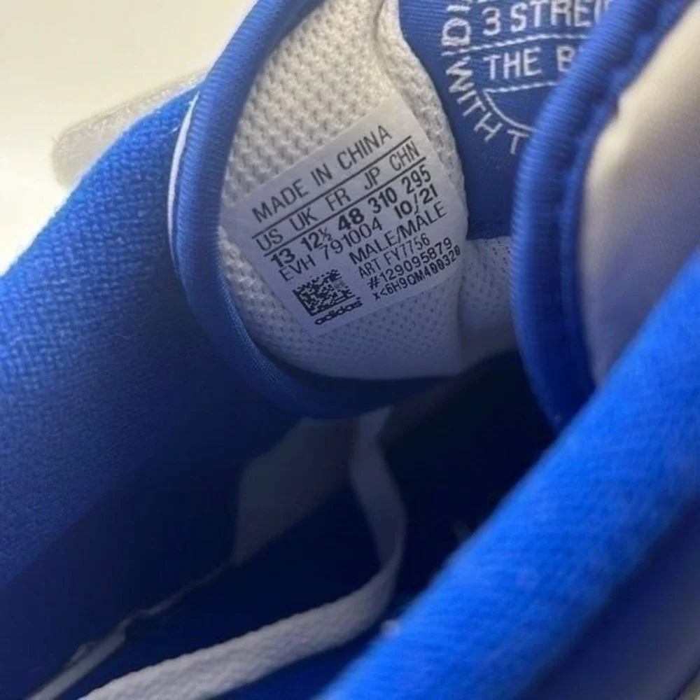 Adidas Originals Forum Low Casual Shoes White Team Royal Blue FY7756 NWB Men 13‎